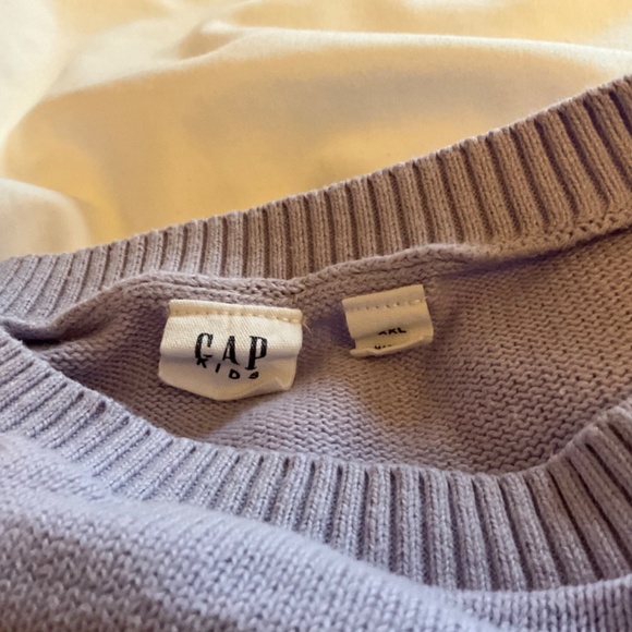 GAP Kids 24/7 Purple Stripe Crewneck Sweater - Picture 5 of 7
